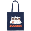 Boo Cat, Cute Boo, Cute Cat, Happy Cat, Happy Halloween Canvas Tote Bag