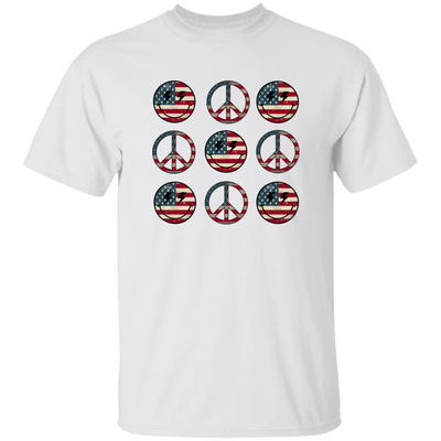 Peace American, Smiley Emotion, Smile America, Peace Smile Unisex T-Shirt