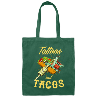 Funny Tattoo Gify, Funny Tattoos and Taco Canvas Tote Bag