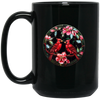 Raven Bird, Red Bird, Raven Claw, Gothic Raven Black Mug