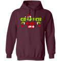This classic Grinch Mode On hoodie is perfect for the Halloween and Christmas season. Enjoy the warmth of the soft and luxurious pullover hoodie featuring a trendy Grinchmas design. Perfect for any Grinch fan, this hoodie is sure to make a statement.