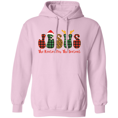 Jesus Is The Reason For The Seasons, Santa Jesus Pullover Hoodie