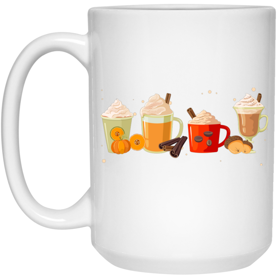 Cup Of Pumpkin, Thanksgiving's Day, Cup Of Thanksgiving White Mug