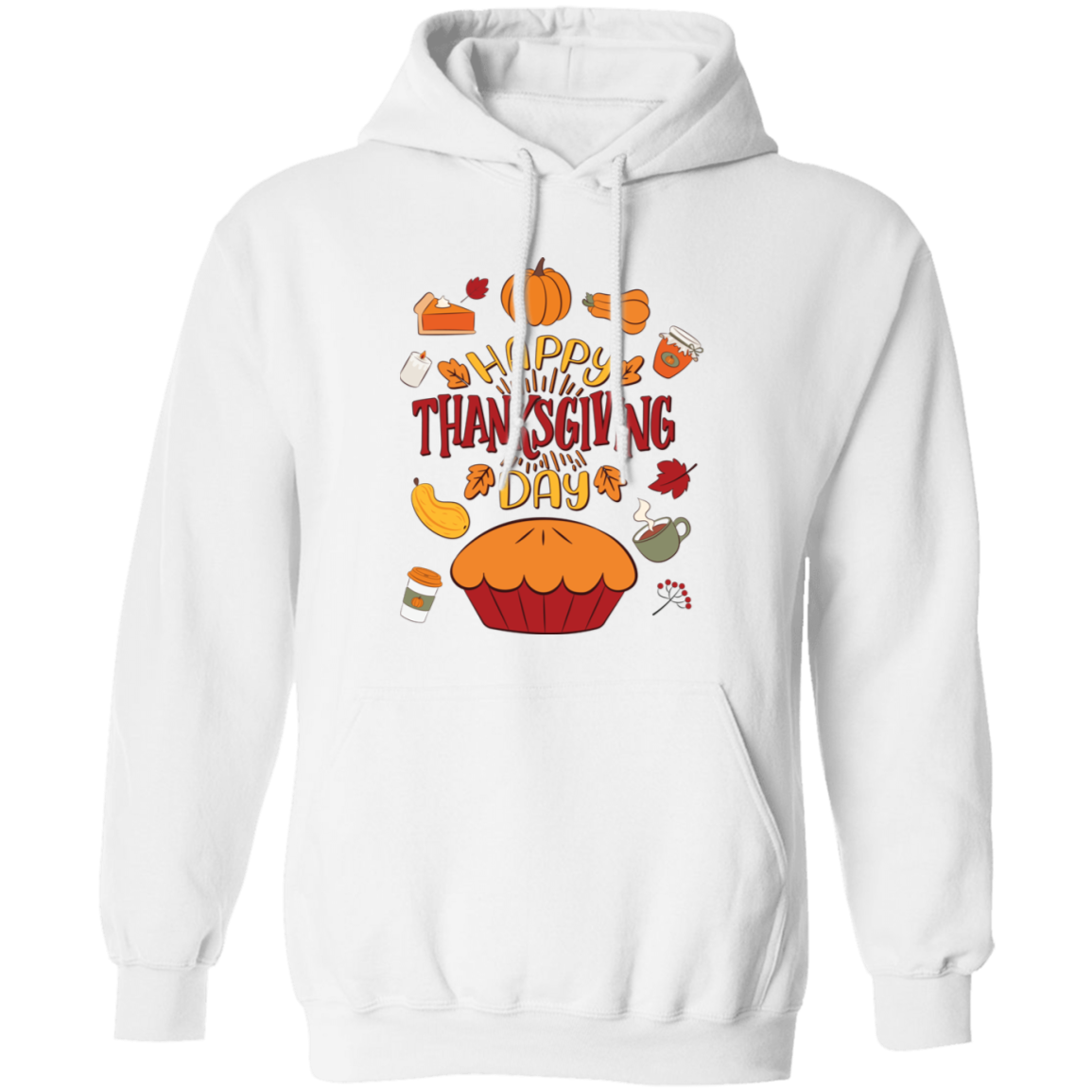 Happy Thanksgiving_s Day, Thanksgiving Iconic Pullover Hoodie