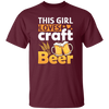 This Girl Love Craft Beer, Beer Lover, Retro Beer Unisex T-Shirt