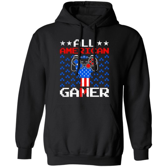 All American Gamer, America Gaming, American Flag Pullover Hoodie