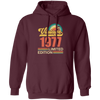 Hawaii 1977 Gift, Vintage 1977 Limited Gift, Retro 1977, Tropical Style Pullover Hoodie