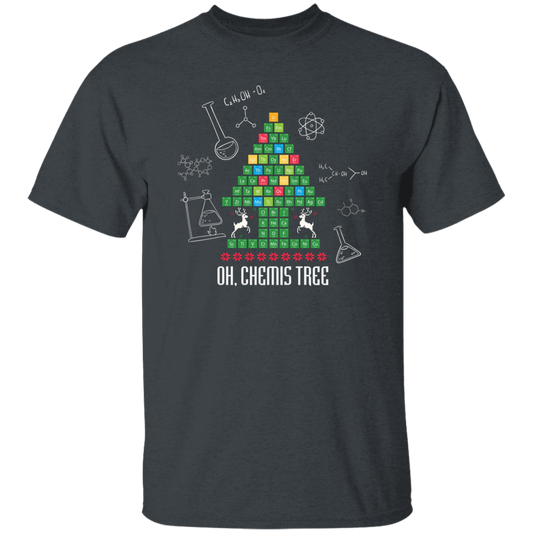 Oh Christmas, Chemis-Tree, Chemical Xmas, Chemical Board, Merry Christmas, Trendy Christmas Unisex T-Shirt