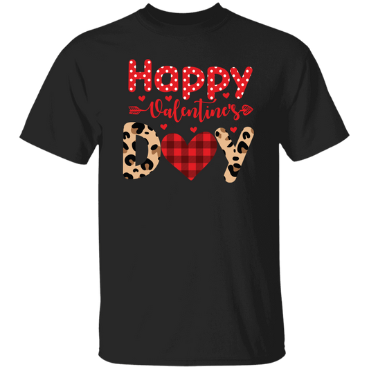 Happy Valentine's Day, Leopard Valentine, Cute Heart Unisex T-Shirt