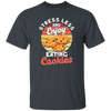 Retro Cookie, Stress Less And Enjoy Cookie, Eating Cookies Unisex T-Shirt