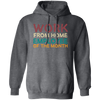 Retro Gift For Employee Of The Month, Work From Home Vintage Pullover Hoodie