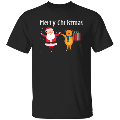 Merry Christmas, Funny Santa, Funny Reindeer, Winter Season Unisex T-Shirt