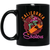 California Skaters, Skating, Hippie Skate, Skate Surfing Black Mug