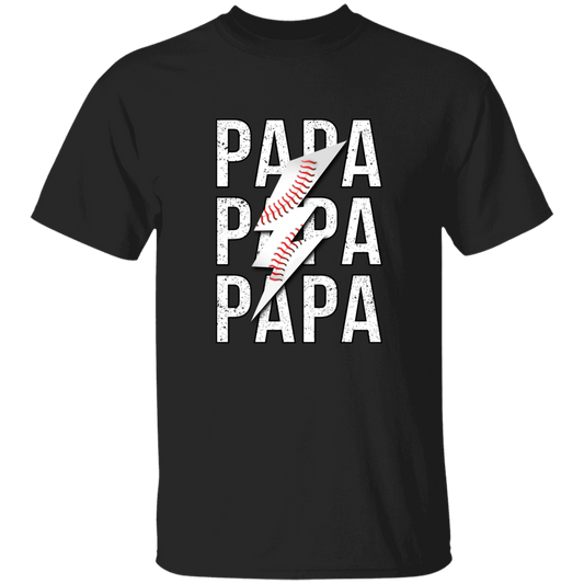 Papa Gift, Baseball Lover Gift, Love Baseball Gift, Papa Baseball Gift Unisex T-Shirt