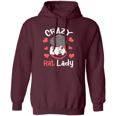 Crazy Rat Lady, Love Rat, Couple Of Rat, Mouse Couple, Anniversity Gift Pullover Hoodie