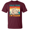 Kale Yeah, I'm Vegan, Retro Kale Yeah, Vegan Vintage Unisex T-Shirt