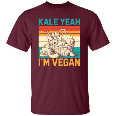 Kale Yeah, I'm Vegan, Retro Kale Yeah, Vegan Vintage Unisex T-Shirt