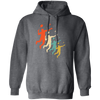 Retro Badminton Silhoutte, Love Sport, Great Birthday Gift Pullover Hoodie