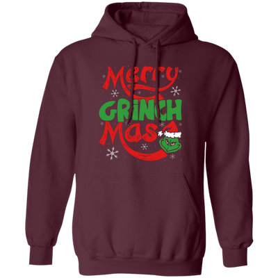 Merry Grinch Mas, Merry Christmas, Grinch Xmas, Funny Grinch, Trendy Halloween Pullover Hoodie