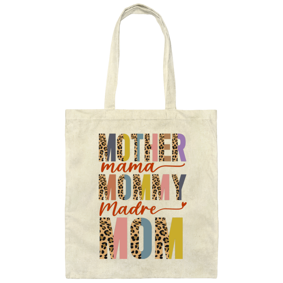 Mother's Day Gifts, Mama Groovy, American Mom, Madre, Mommy Canvas Tote Bag