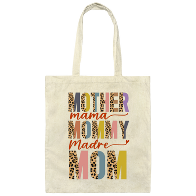 Mother's Day Gifts, Mama Groovy, American Mom, Madre, Mommy Canvas Tote Bag
