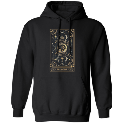 The Tarot Moon, Tarot Card, Moon Tarot, Moon Card Pullover Hoodie