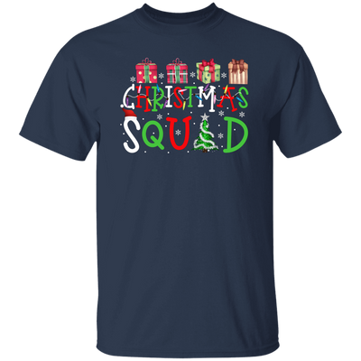 Christmas Squad, Christmas Gift Box, Xmas Light With Gift Box, Merry Christmas, Trendy Christmas Unisex T-Shirt