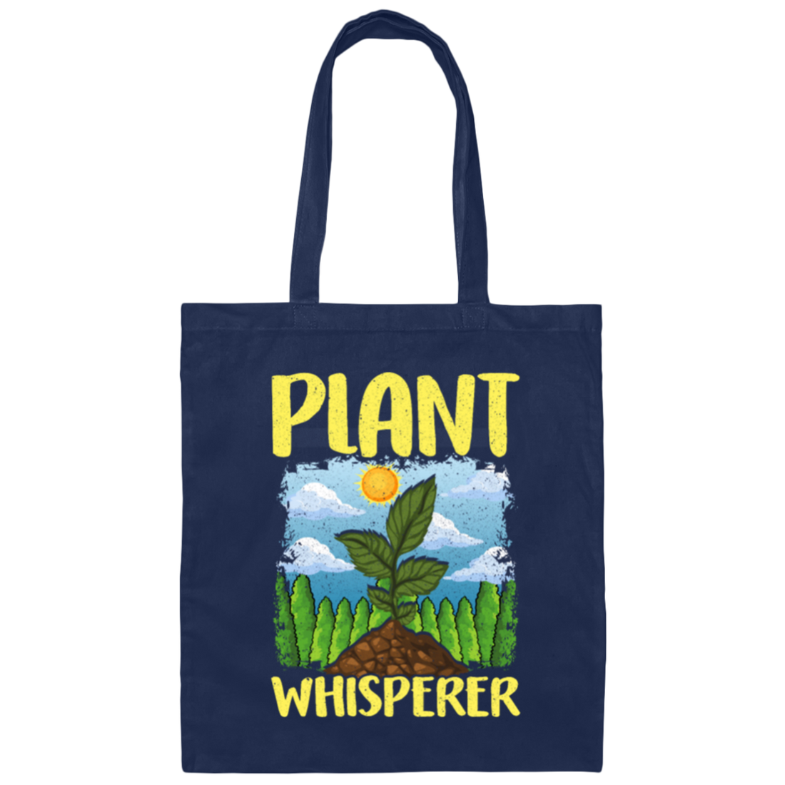Cute Funny Plant Whisperer Gardening, Gardener Pun Canvas Tote Bag