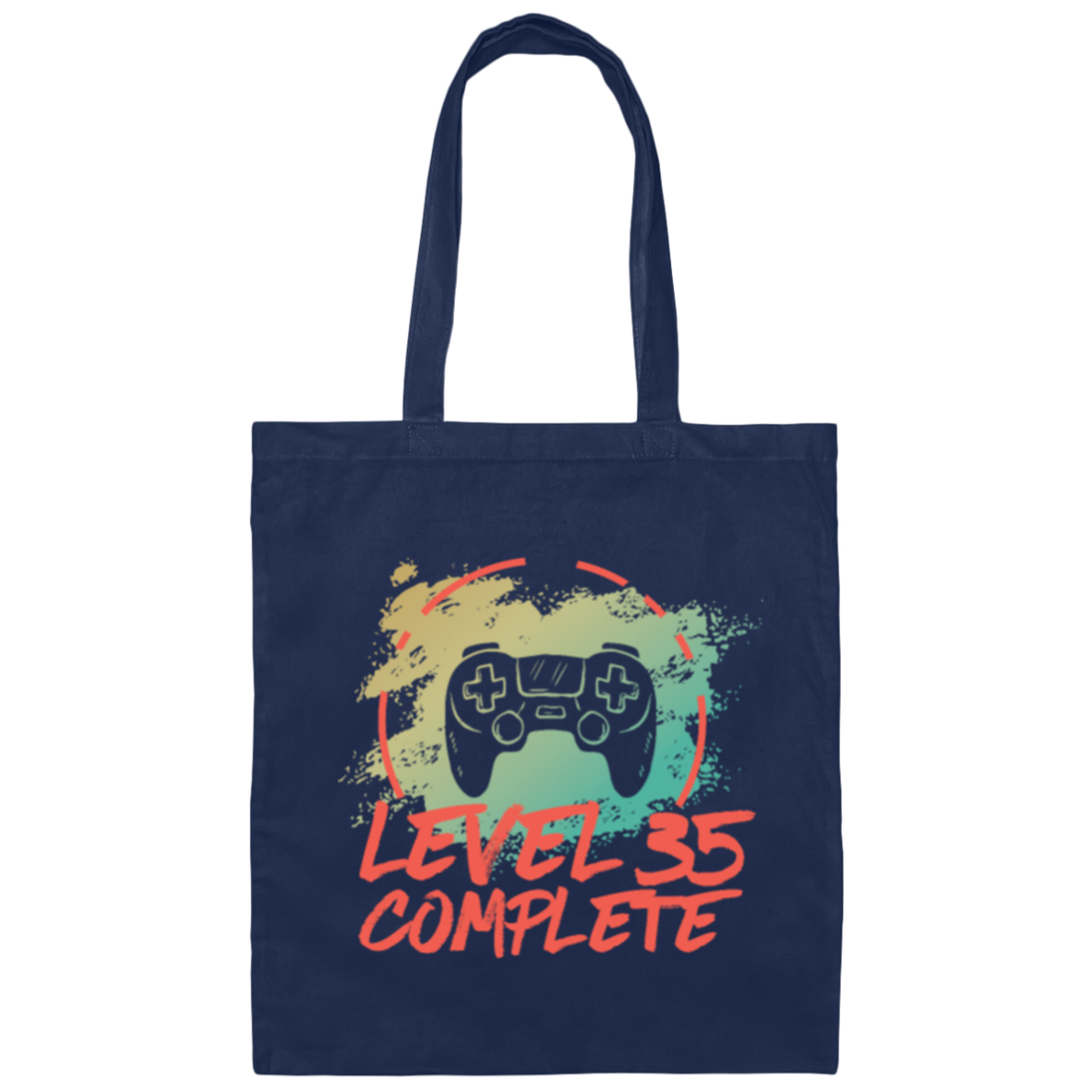 Level 35 Complete, Vintage 35th Wedding, Anniversary 35th, Best 35th Gift Canvas Tote Bag