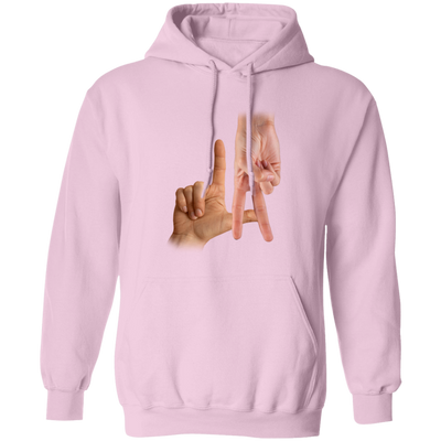 LA Sign, Hand Sign, Los Angeles Hand Sign, Love American Pullover Hoodie