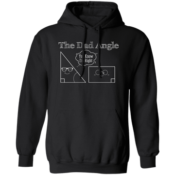 The Dad Angle, Math Pun, Teacher Dad, Geometric Dad Pullover Hoodie