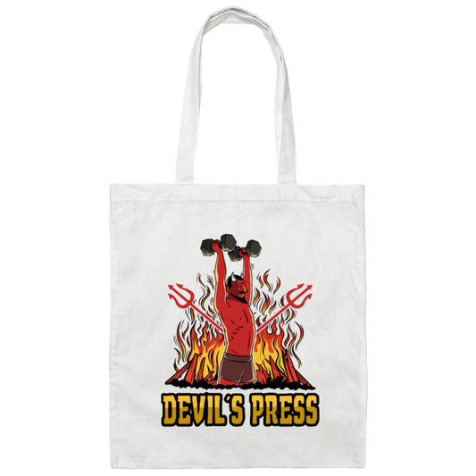 Devil Loveer Gift, Best Of Devil, Devil In Hell, Beside Fire Canvas Tote Bag