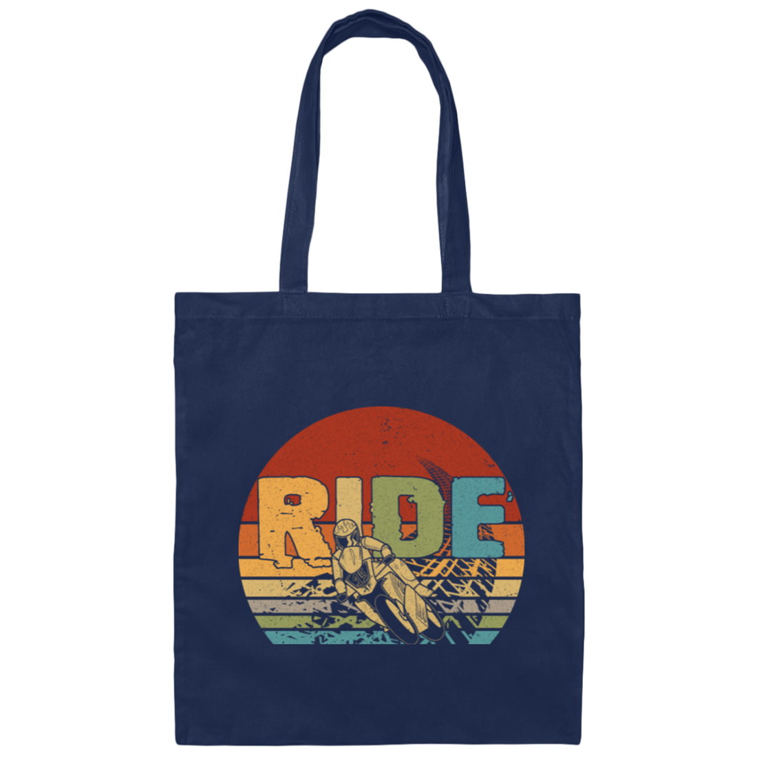 Rider Gift, Retro Ride Gift, Best Ride Ever, Ride Dirt Bike, Motorcross Lover Gift Canvas Tote Bag