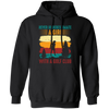 Never Underestimate A Girl With A Golf Club, Retro Golfing Game Pullover Hoodie