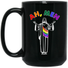 Jesus And LGBT, Ah Men, Funny Jesus, Gay Gift, Best For Gay Black Mug