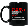 Love Car, Car Guy Definition Mechanic, Car Lover Distressed Black Mug