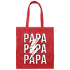 Papa Gift, Baseball Lover Gift, Love Baseball Gift, Papa Baseball Gift Canvas Tote Bag