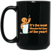 It's The Most Wonderful Time of The Year, Chilling Gingerbread, Merry Christmas, Trendy Christmas Black Mug