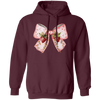 Pink Bow, Strawberry Lover, Strawberries Bow, Xmas Gift Christmas Pullover Hoodie