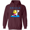 Exhale Unicorn Yoga, Please Exhale, Funny Yoga, Cute Unicorn Do Yoga Pullover Hoodie