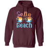 Salty Beach, Summer Vacation, Sunglasses With Sea Pullover Hoodie