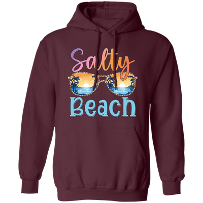 Salty Beach, Summer Vacation, Sunglasses With Sea Pullover Hoodie