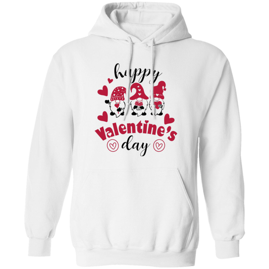 Happy Valentine's Day, Valentine Gnome, Cute Gnome, Valentine's Day, Trendy Valentine Pullover Hoodie