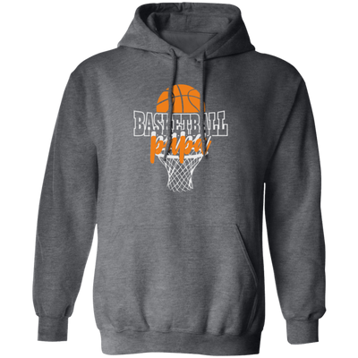 Love Papa Gift, Basketball Gift, Love Sport, Dad Love Basketball Pullover Hoodie