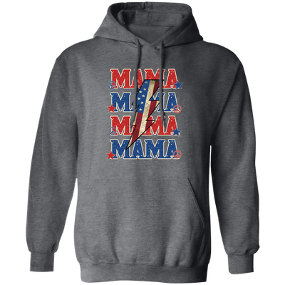 Mama American, Flash American, Peace And Star American Pullover Hoodie