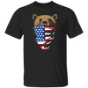 American Wolf, Wolf Lover Gift, Best Wolf, American Flag, Love Dog Unisex T-Shirt