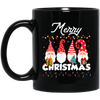 Gnome Xmas, Set Of Gnome, Cute Gnome, Xmas Lights, Merry Christmas, Trendy Christmas Black Mug