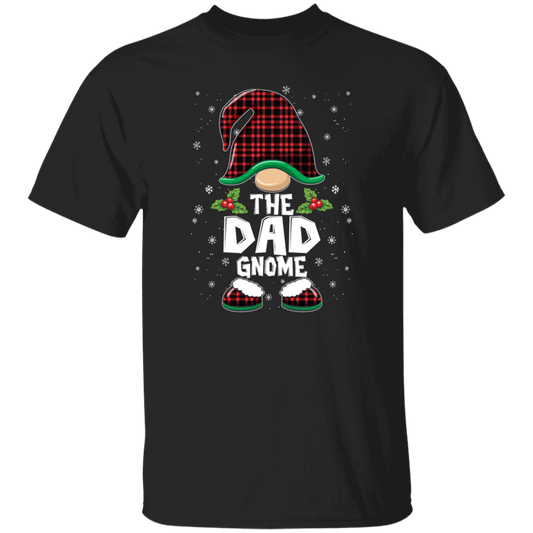 The Dad Gnome Present For Family, Xmas Cute Gnome Lover Unisex T-Shirt