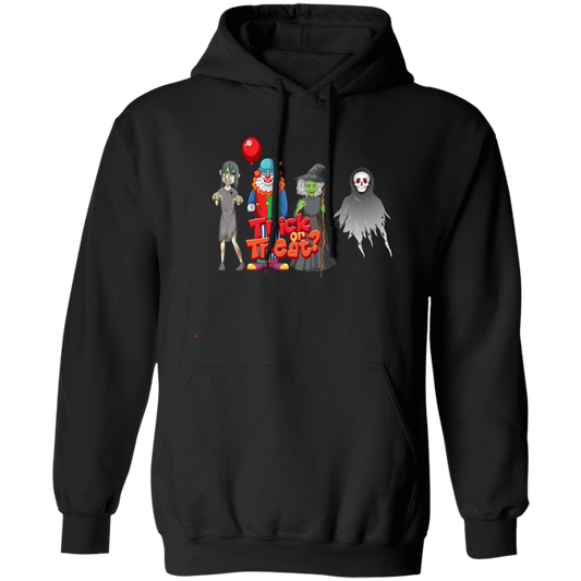 Trick Or Treat, Happy Halloween, Halloween Party Pullover Hoodie