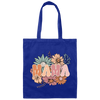 Mama Flowers Gift, Retro Flower, Vintage Flower For Mother's Day Canvas Tote Bag